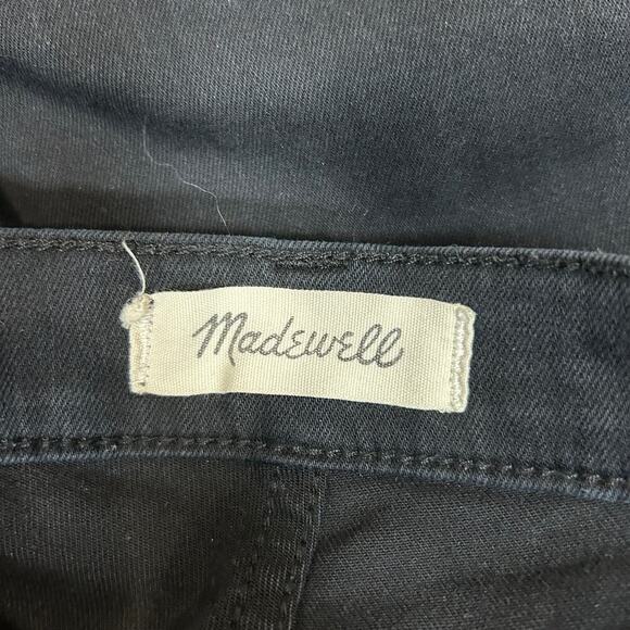 Madewell 9" High-Rise Skinny Jeans in Lunar Black Mid Rise Cotton Modal Size 25 - Picture 6 of 9